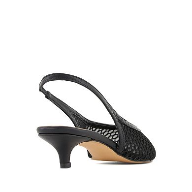 Andrea Women's Mesh Pointed Toe Slingback Pumps 94990-3889503