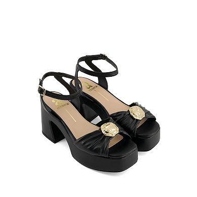 Andrea Women's Platform Heeled Sandals 95005-3890882