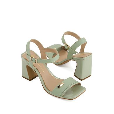 Andrea Women's Block Heel Ankle Strap Sandals 95008-3891186