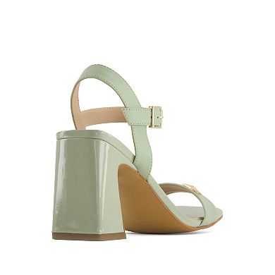 Andrea Women's Block Heel Ankle Strap Sandals 95008-3891186