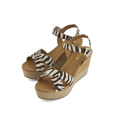 Andrea Women's Wedge Ankle Strap Sandals 95049-3892404