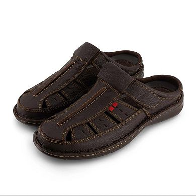 Andrea Men's Leather Clogs 62806-3657287