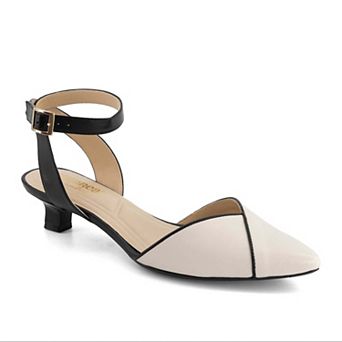 Andrea Women's Low Heel Ankle Strap Pumps 88348-3752845