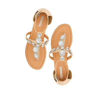 Andrea Women's Thong and Ankle Strap Sandals 95899-3905425