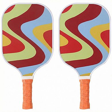 Pickleball Paddle Set with 2 Rackets 4 Balls and Carry Bag