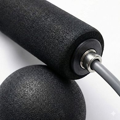 2-PC Weighted Jump Rope for Cardio Endurance and Strength Training