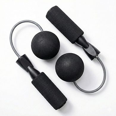 2-PC Weighted Jump Rope for Cardio Endurance and Strength Training
