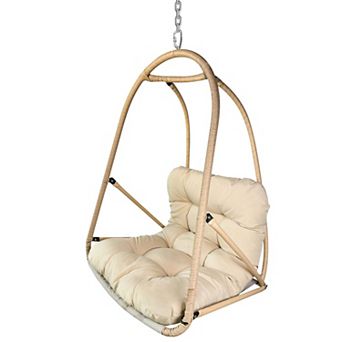 Wicker Rattan Swing Egg Chair without Stand
