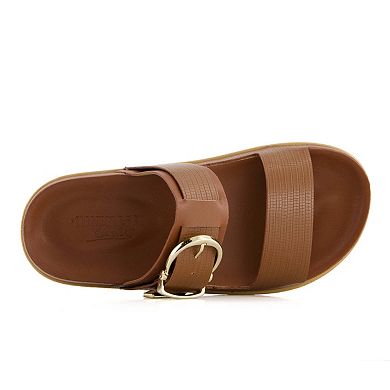 Andrea Women's Double Strap Footbed Sandals 90562