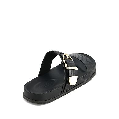 Andrea Women's Double Strap Footbed Sandals 90562