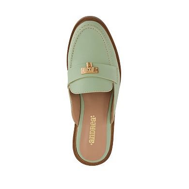 Andrea Women's Flat Mocassin Mules 67910-3904565