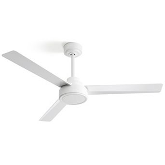 3 ABS Blades Farmhouse 52" Ceiling Fan with Remote Control 6-speed Reversible DC Motor