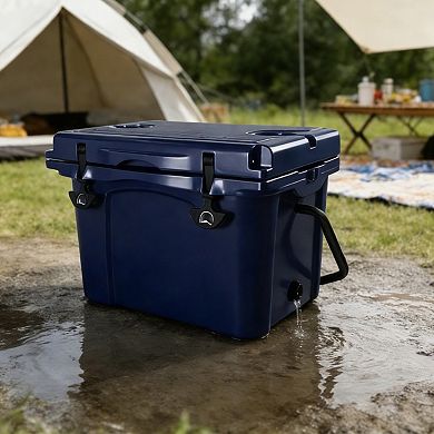 WOW PIONEER Portable Insulated Hard Cooler with Multiple Outdoor Accessories