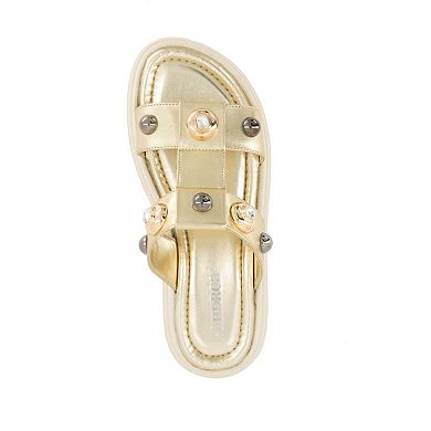 Andrea Women's Platform T-strap Sandals 91012-3909829