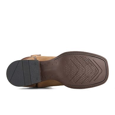 Forastero Women's Authentic Leather Flowers Embroidery Western Boots 93659