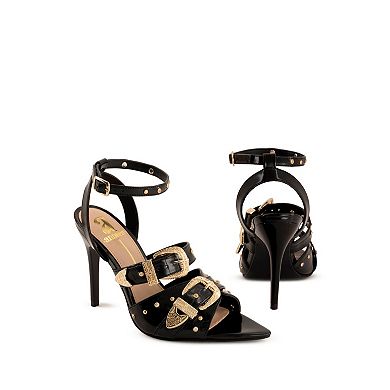 Andrea Women's Stiletto Ankle Strap Sandals 95010-3890820