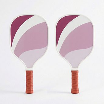Pickleball Paddle Set 2 Pack Lightweight Rackets for Indoor Outdoor Play