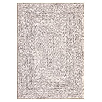 Modern Runner Rug for Hallway Washable Braided Print Accent Rug Non-Slip