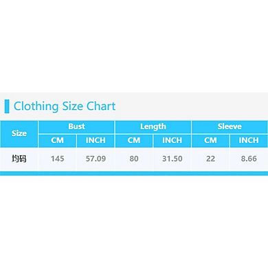 Women's Plus Size V-Neck Split Swimsuit Cover-Up Loose Bathing Suit