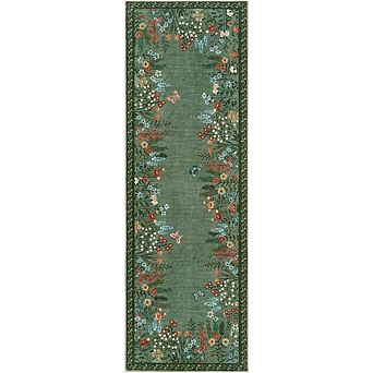 Boho Washable Floral Rugs for Bedroom Bathroom Rug Non Slip Washable, Soft Indoor