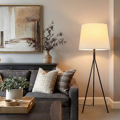 Forge 52" Tripod Black Metal LED Floor Lamp