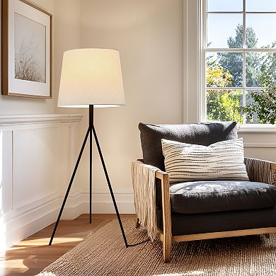 Forge 52" Tripod Black Metal LED Floor Lamp