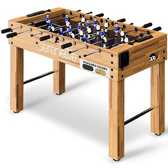 SereneLife 48'' Competition-Sized Foosball Table - Heavy Duty for Kids & Adults SLFSBLT75N