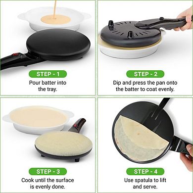 Nutrichef Electric Crepe Maker