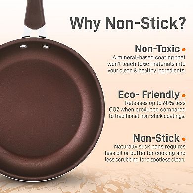 NutriChef Sauce Pot with Lid, 1.5 Qt Non-Stick, Tempered Glass Lid, High-Quality Kitchenware