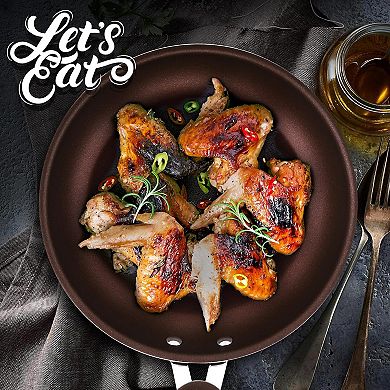 NutriChef Sauce Pot with Lid, 1.5 Qt Non-Stick, Tempered Glass Lid, High-Quality Kitchenware