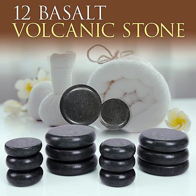 Portable Massage Stone Warmer Set Electric Spa
