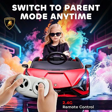 Aosom 12V Lamborghini SIAN Licensed Electric Car for Kids,