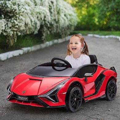 Aosom 12V Lamborghini SIAN Licensed Electric Car for Kids,