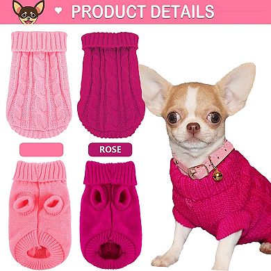 Warm Knit Puppy Sweater Set
