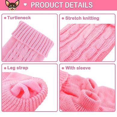 Warm Knit Puppy Sweater Set