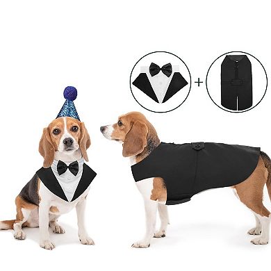 Bow Tie Dog Suit Set