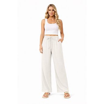 Womens Casual Wide Leg Lounge Pants