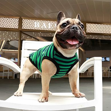 Striped Cotton Puppy Shirt