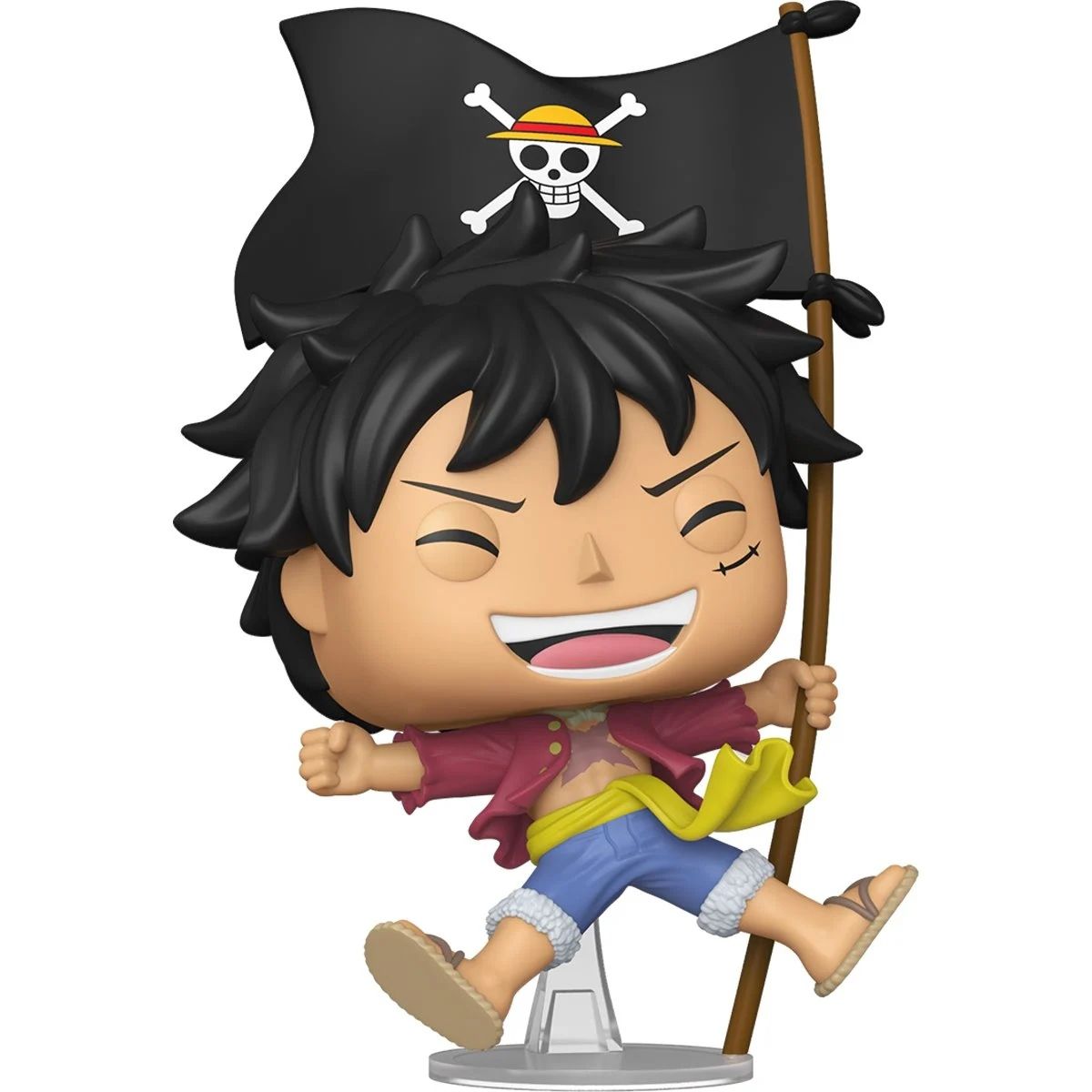 Детская фигурка Funko Pop! One Piece: Luffy with Flag #2214 — фото 2