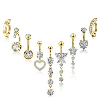 Navel Dangle Ring Jewelry Set
