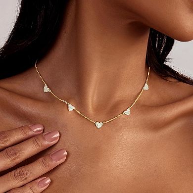 Womens Heart Chain Necklace