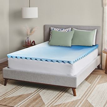 Serta® Comfort Boost 2-inch Green Tea Memory Foam Mattress Topper