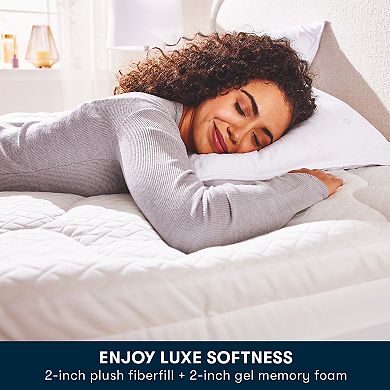 Serta® Perfectly Plush™ 4-Inch Pillow Top & Gel Memory Foam Mattress Topper