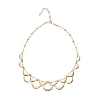 Napier Gold Tone Under The Sea Collar Necklace