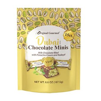 Original Gourmet 15-count Dubai Milk Chocolate Minis Bars Bag 6-Pack