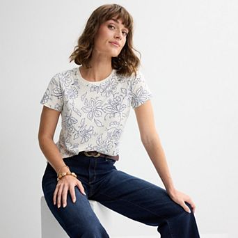 Petite Sonoma Goods For Life® Everyday Short Sleeve Crewneck T-Shirt