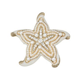 Napier Gold Tone Starfish Pin