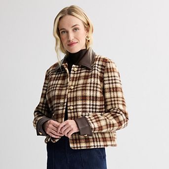 Women's Nine West Button Front Collared Jacket