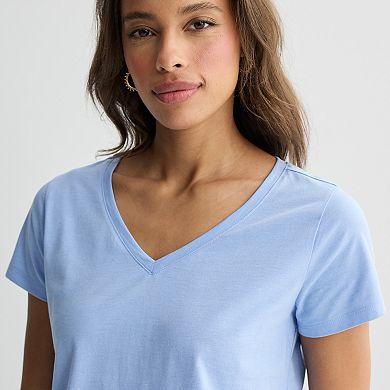 Petite Sonoma Goods For Life® Everyday Short Sleeve V-Neck Tee