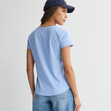 Petite Sonoma Goods For Life® Everyday Short Sleeve V-Neck Tee